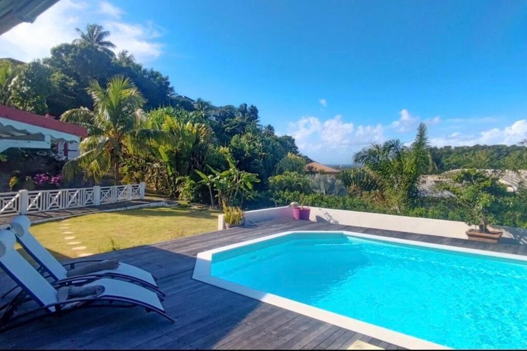 Spacieuse Villa Corossol Avec Piscine Et Jeux Exterieurs Le Gosier  Dış mekan fotoğraf